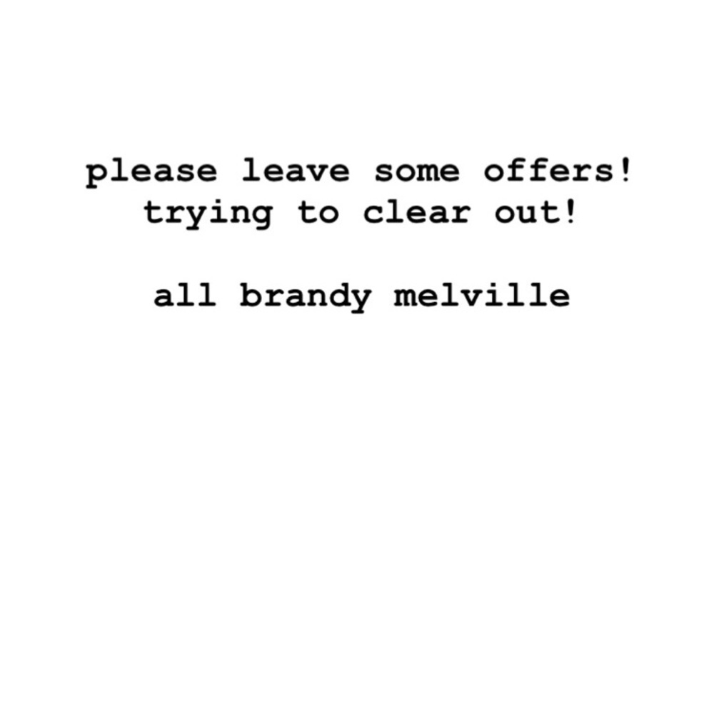 help me clear out! drop offers!